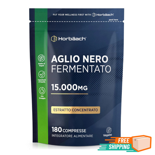 Aglio nero fermentato 180 - nero,