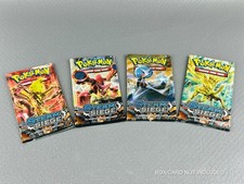 Pokemon TCG  XY STEAM SIEGE  EMPTY Booster Packs - ArtSet Completo no box