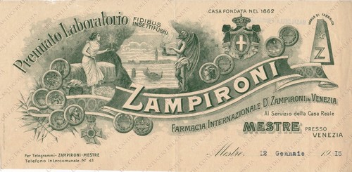 1915 laboratorio zampironi - laboratorio,