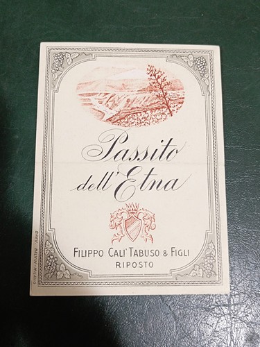 Etichetta vino passito - etichetta,