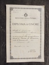 DIPLOMA D'ONORE  210 FANTERIA