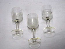 Set lotto 5 bicchierini vintage liquore porto rosolio 11 cm decorati bicchieri