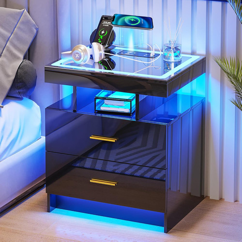 Comodino moderno led con - moderno,