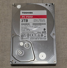 Hard Disk Toshiba PC P300 HDD 7200RPM 3TB SATA 64MB 3.5" HDWD130UZSVA