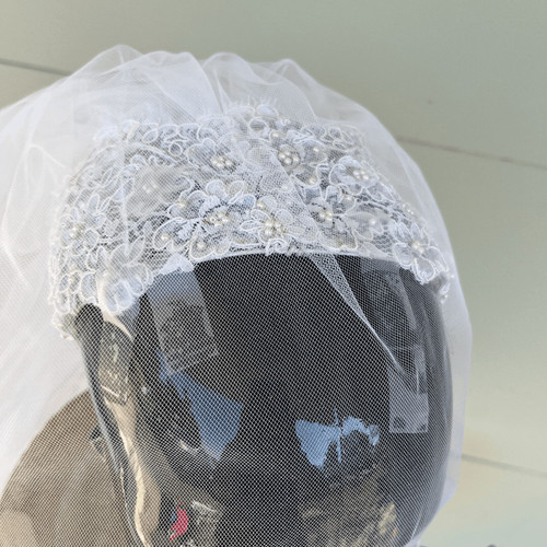 Velo berretto sposa vintage - sposa,