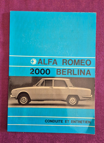 Alfa romeo 2000 berlina - berlina, /
