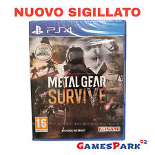 METAL GEAR SURVIVE PS4 PLAYSTATION 4 GIOCO NUOVO PER Italiano PAL DI DA X GUERRA