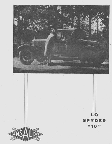 Pubblicita 1927 automobili - pubblicita',