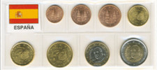 SPAGNA - SERIE 8 MONETE FIOR