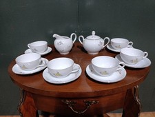 SERVIZIO DA CAFFE DA 6 IN CERAMICA EPOCA 900