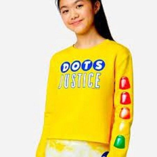 Felpa justice girls yellow - justice,