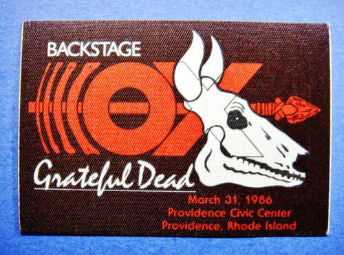 Grateful dead backstage pass - grateful,