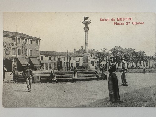 Cartolina antica saluti - antica,