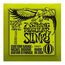 Ernie Ball 2621 Regular Slinky 010/056 Muta 7 Corde per Chitarra Elettrica Ni...