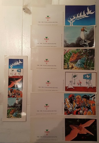 Cartes postales voeux - postales/voeux, scouts