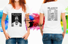 T-SHIRT BIANCA BLANCO BLU CELESTE TOUR. UOMO DONNA BAMBINO NO BIGLIETTI