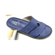 FLORANCE Scalzato sandalo Donna Vera Pelle pantofole ciabatte made italy strappo