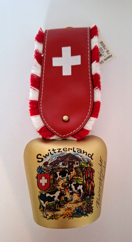 Campana mucca svizzera ottone
