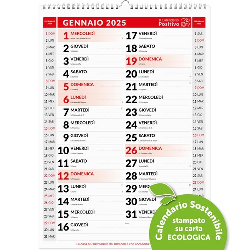 Calendario 2025 muro - da,