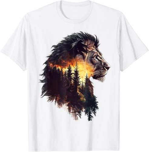 Maglietta foresta leone - foresta,