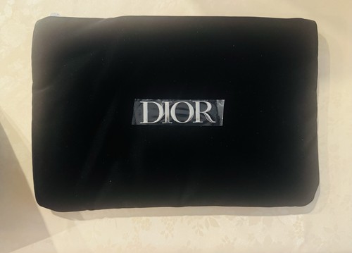 Dior black velvet - velvet, trousse