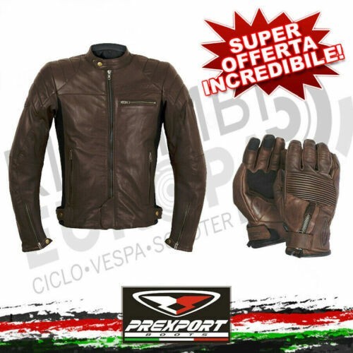 Giacca pelle moto prexport - pelle,