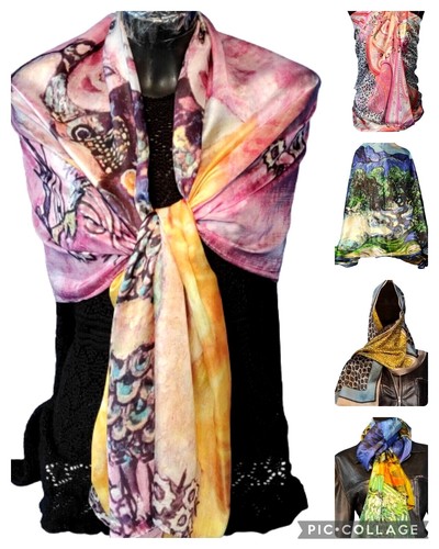 Foulard grande stola sciarpa - foulard,