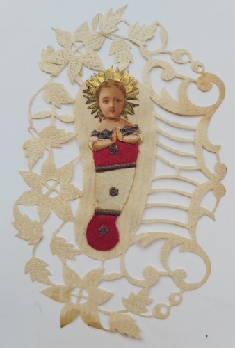 Santino holy card - card, merlettato