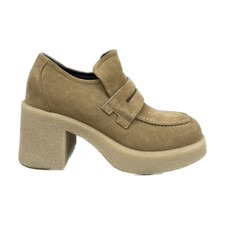 Scarpe Janet&Janet  mocassini Brooke 04154 in pelle scamosciata cammello