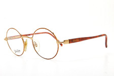 1990s vintage round gold tortoise eyeglasses BLUE BAY INNSBRUCK AQ0 gold