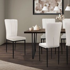 Set 4x sedie da cucina bianco