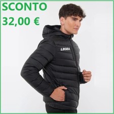 Legea Giubbotto uomo invernale piumino 100 grammi giacca bomber nero da S M L XL