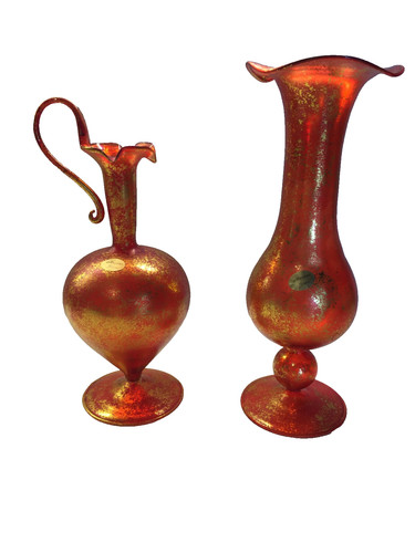 Murano coppia preziose brocche