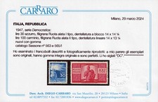 1945/48 - Lire 30 + Lire 100