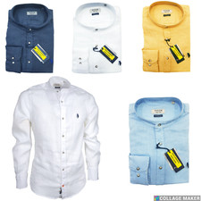 Camicia Uomo Manica Lunga 100%