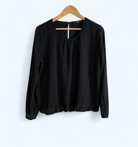 Camicetta top minimalista nera