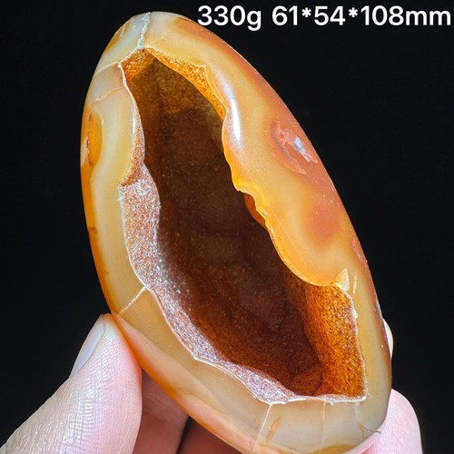 330g agata geode - 330g, rossa