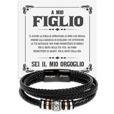 Bracciale Uomo Pelle e Acciaio