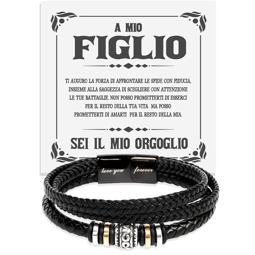 Bracciale uomo pelle - uomo, e