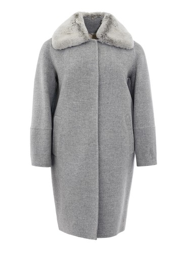 Cappotto lana con collo - cappotto,