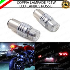 COPPIA LAMPADE LED STOP / POSIZIONE PER STOP POSTERIORI P21W ROSSO CANBUS
