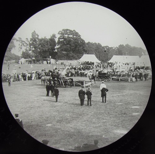 Glass magic lantern slide - glass,