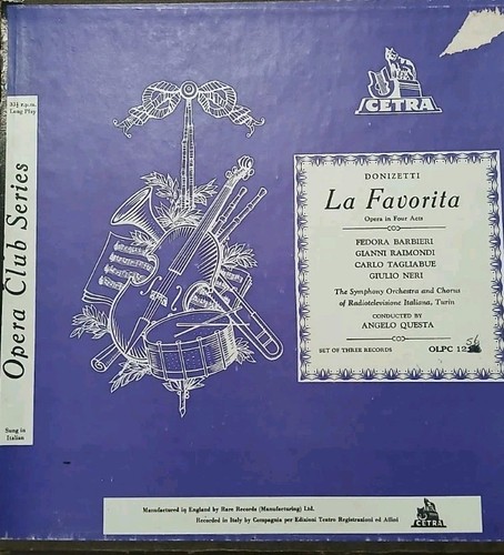 3lp donizzetti la favorita - 3lp,