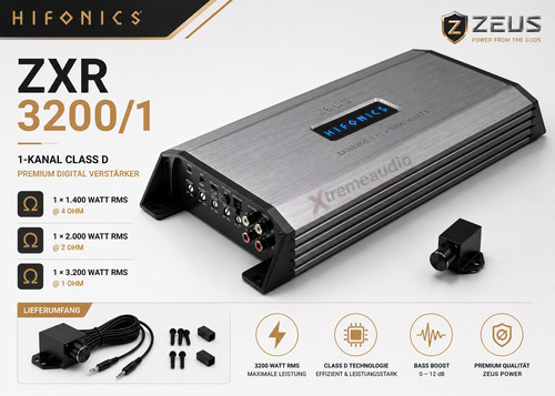 Hifonics zxr 3200 - hifonics, 3200/1