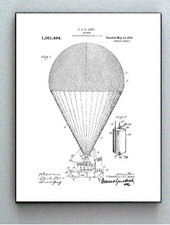 Framed Hot Air Baloon Airship