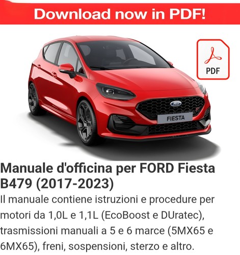 Manuale officina per ford - manuale, d'officina