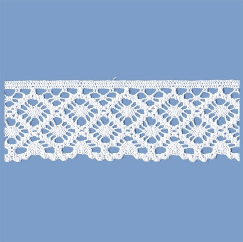 Merletto cotone bianco - cotone, mm
