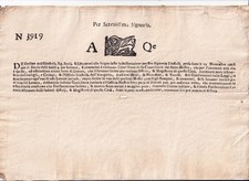 XX50-REP. DI VENEZIA-AQ LETTER SHEET  PER LA SERENISSIMA SIGNORIA