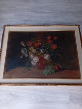 Quadro epoca vaso fiori - quadro,