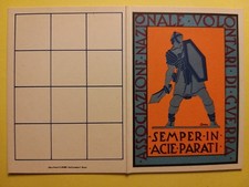 Tessera - Associazione Nazionale Volontari di Guerra - Semper in acie parati.